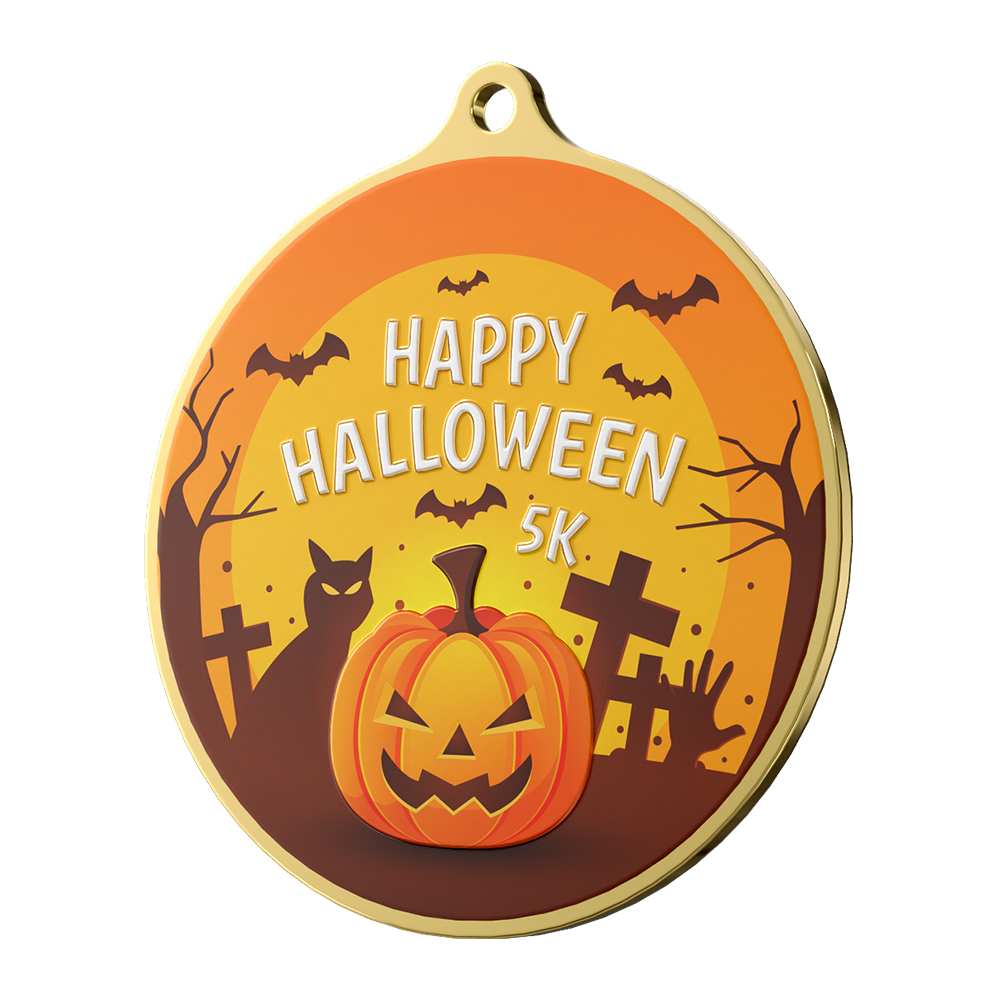 Halloween 5K Medals detail