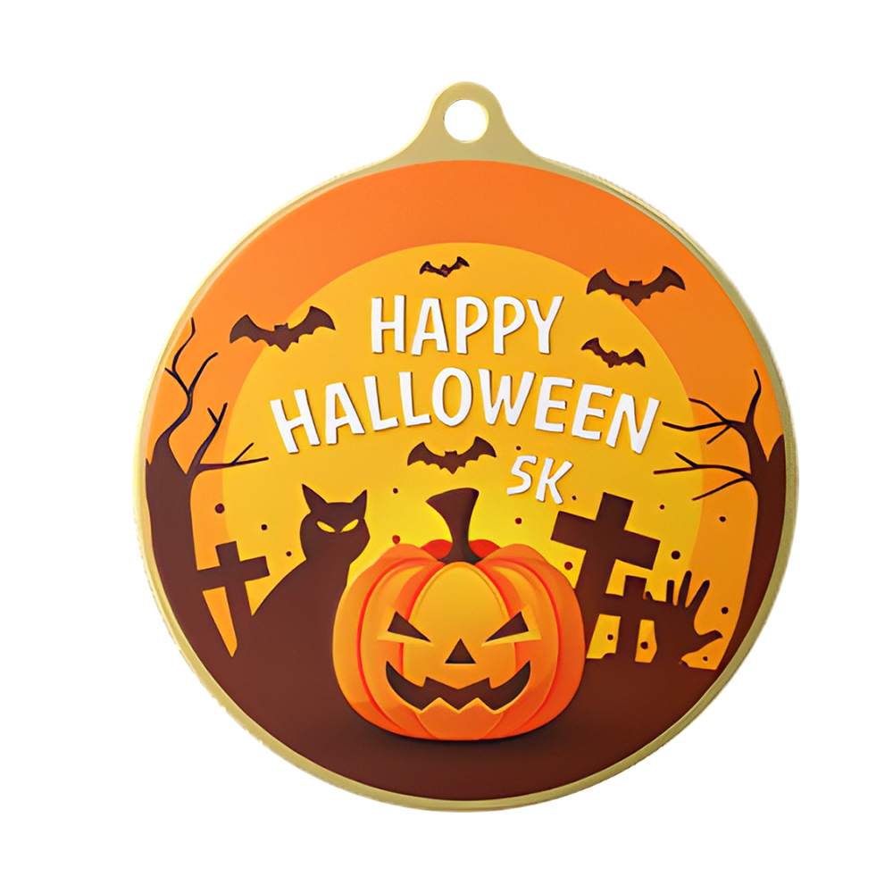 Halloween 5K Medals front