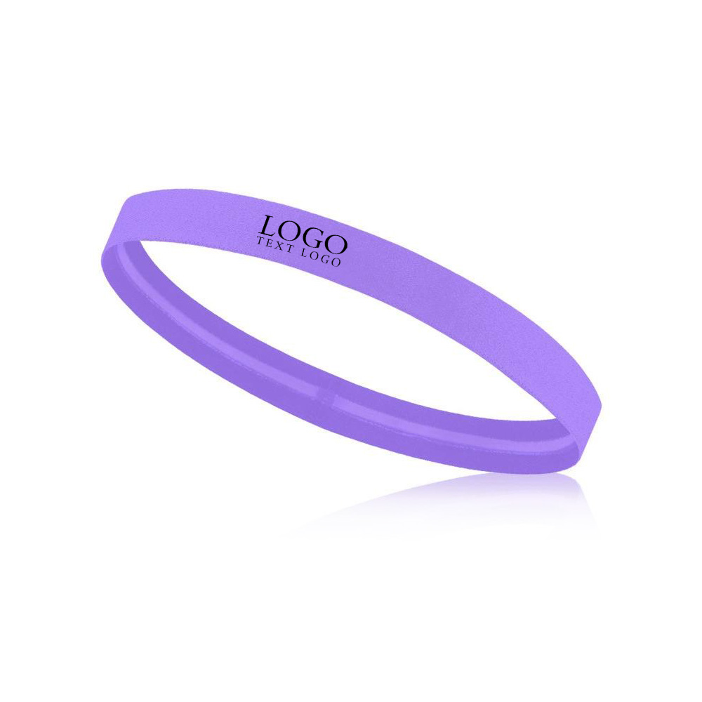 Active Sports Sweatband Purple with Logo