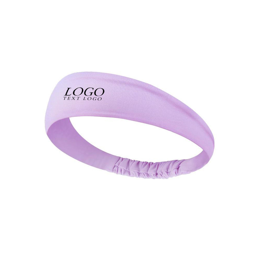 Unisex Sweatband Headband Purple with Logo
