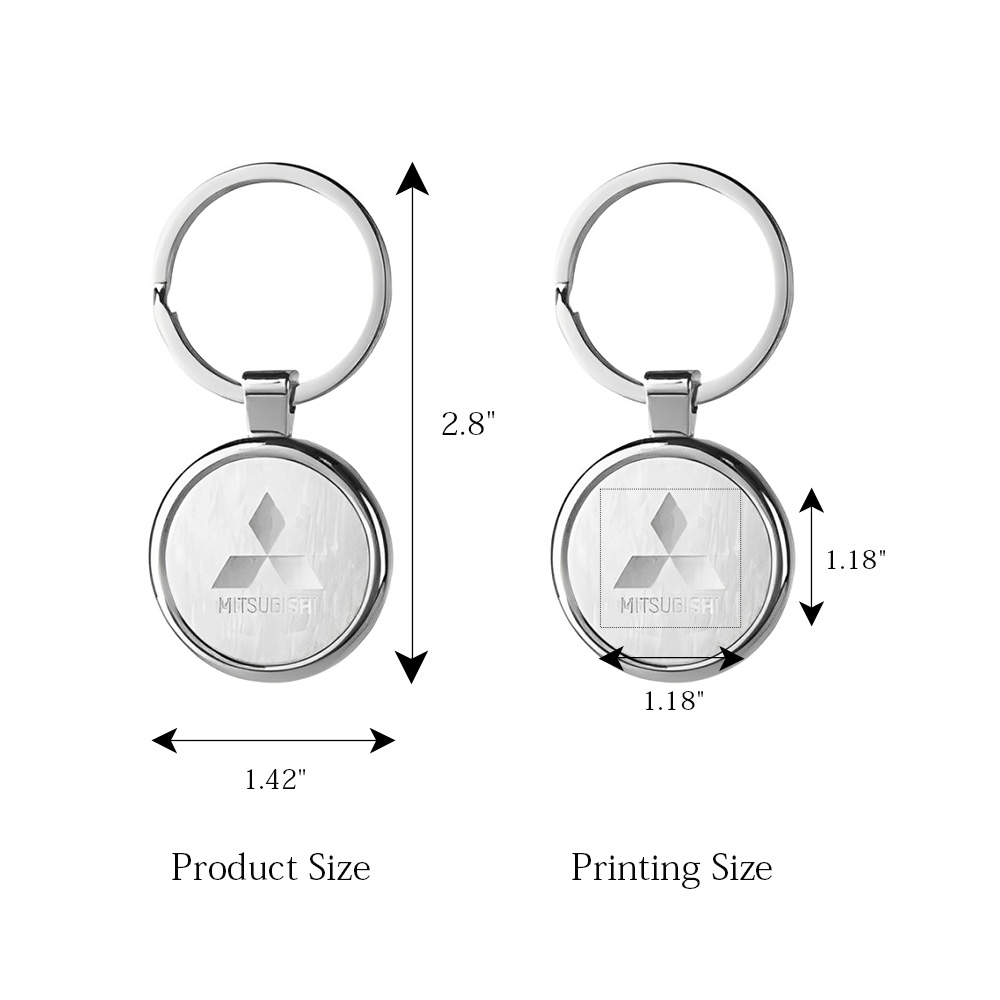 Round satin metal keychain Round satin metal keychain