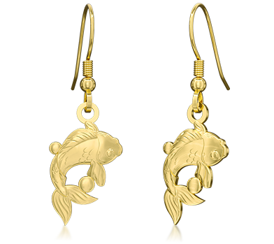 3D Custom Koi Earring