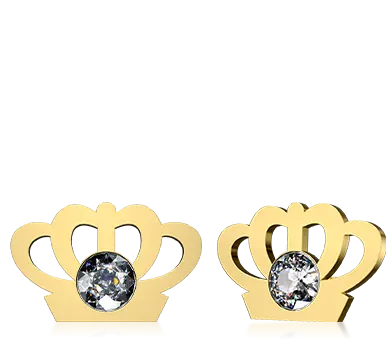 Custom Crown Rhinestone Earrings Custom Crown Rhinestone Earrings