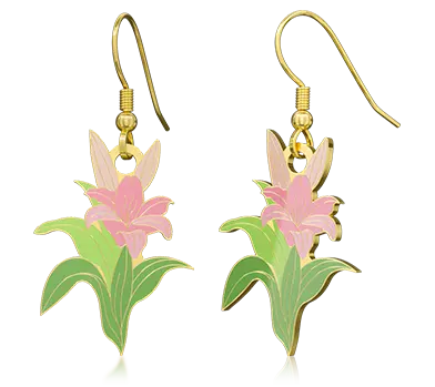 Custom Enamel Flower Earring Custom Enamel Flower Earring