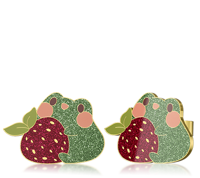 Custom Glitter Frog Earring