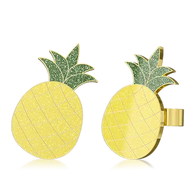 Custom Glitter Pineapple Earring Custom Glitter Pineapple Earring