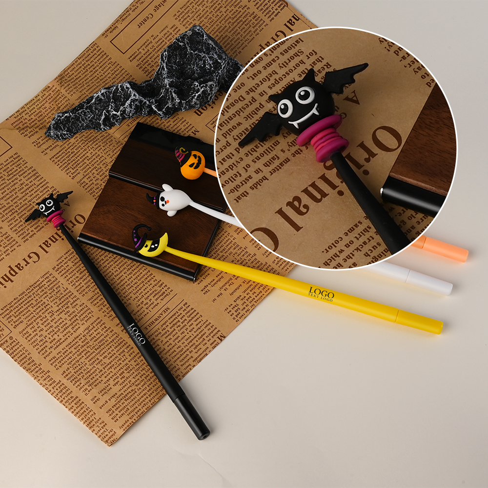 Custom Halloween Style Gel Pens Detail Diagram