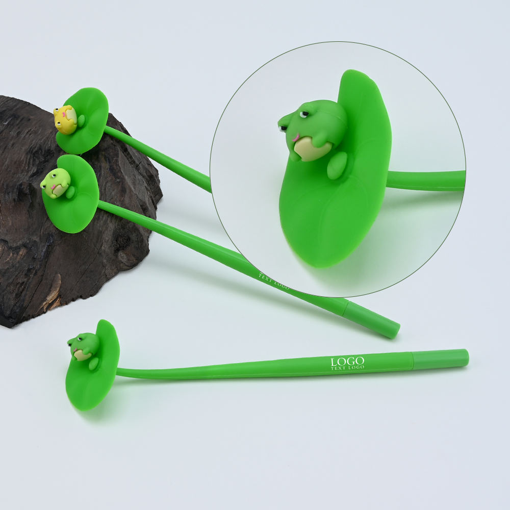 Custom Lotus Leaf Frog Gel Pen Detail Diagram