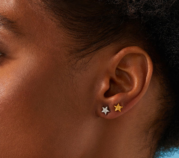Cutout Star Earrings