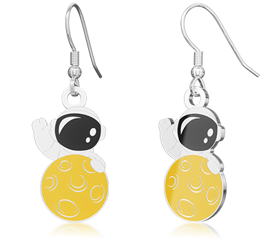 Glow in the Dark Astronaut Earrings