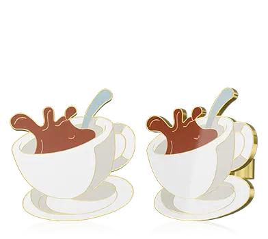 Glow in the Dark Coffee Earrings Glow in the Dark Coffee Earrings