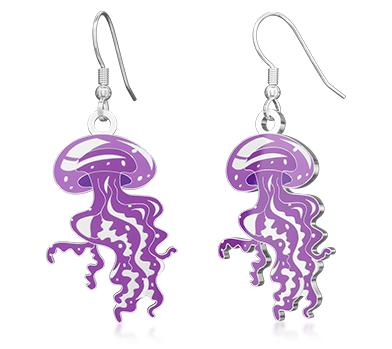 Glow in the Dark Jellyfish Earrings