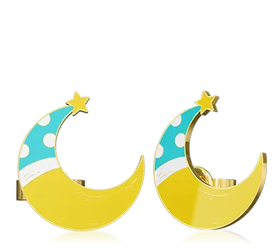 Glow in the Dark Moon Earrings Glow in the Dark Moon Earrings