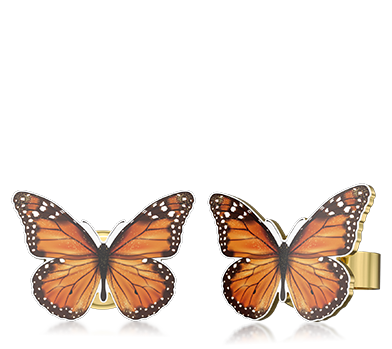 Personalised Butterfly Photo Earring