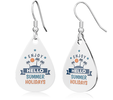 Personalised Holidays Photo Earring