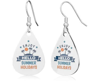 Personalised Holidays Photo Earring Personalised Holidays Photo Earring