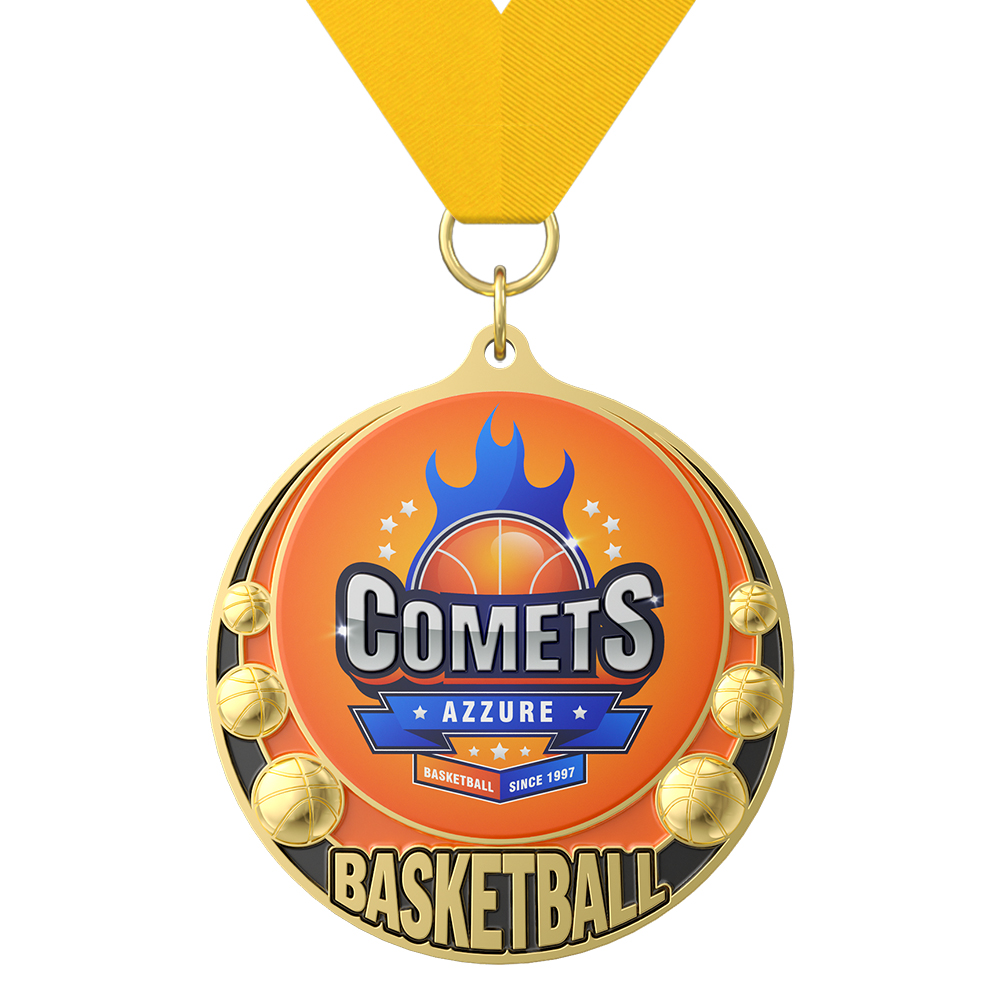 Basketball Medals - High Quality Custom Medal Designs with ribbon Basketball Medals - High Quality Custom Medal Designs with ribbon