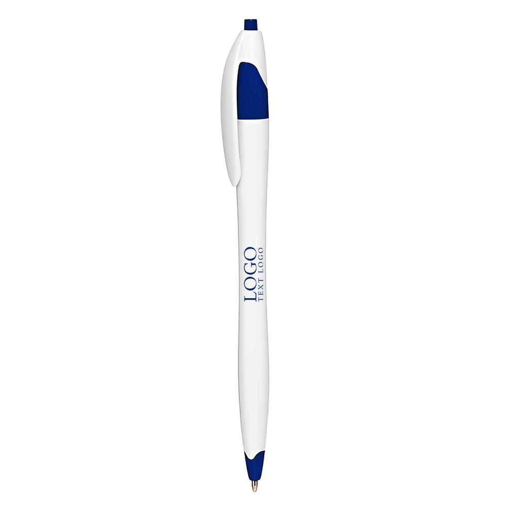 Blue Derby Ballpoint Pen With Logo