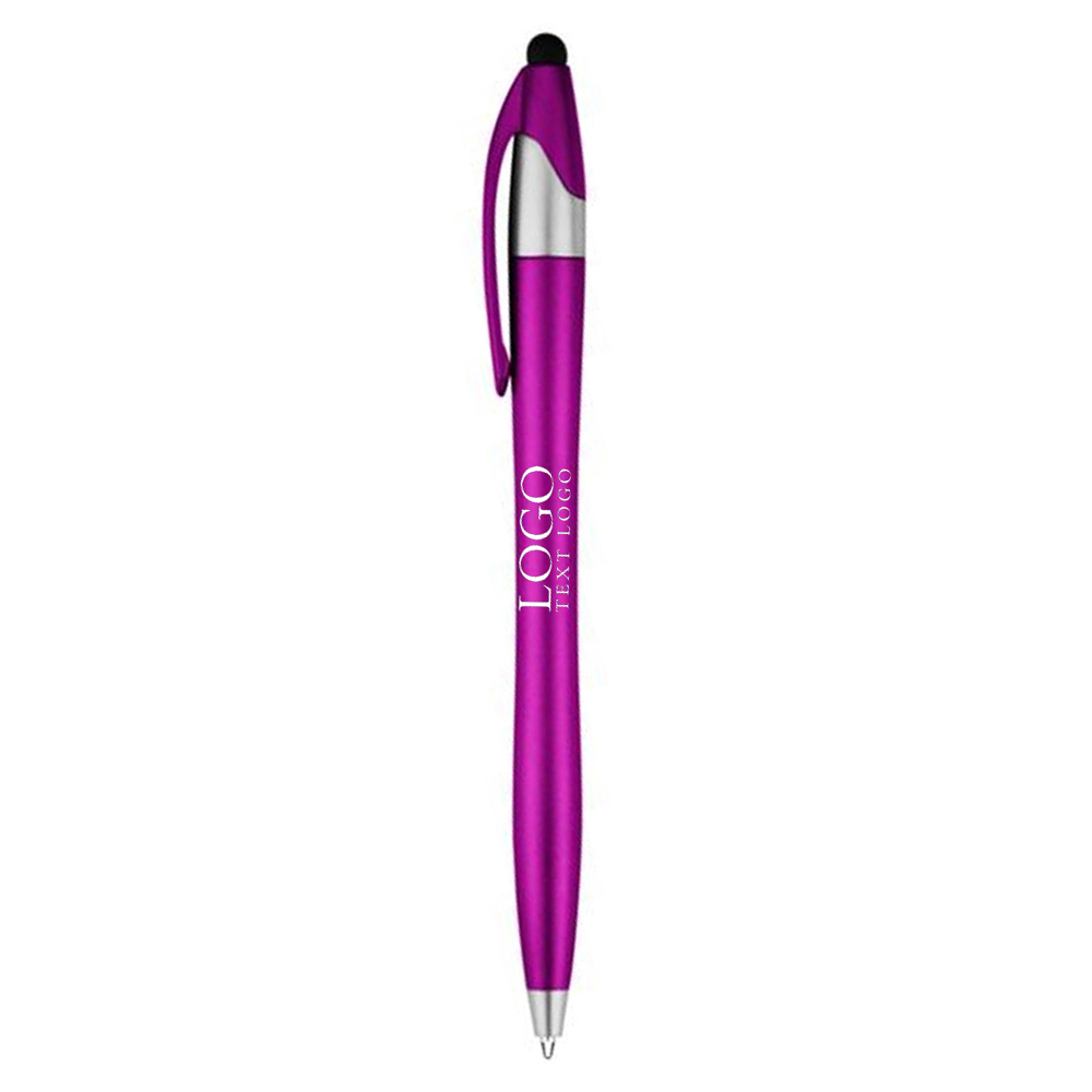 Branded Dart Malibu Stylus Pen Purple With Logo