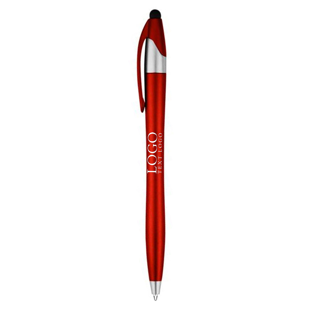 Branded Dart Malibu Stylus Pen Red With Logo