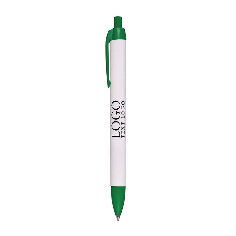 Click Action Company Pen Green with Logo
