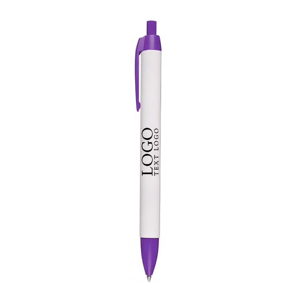 Click Action Company Pen Purple with Logo