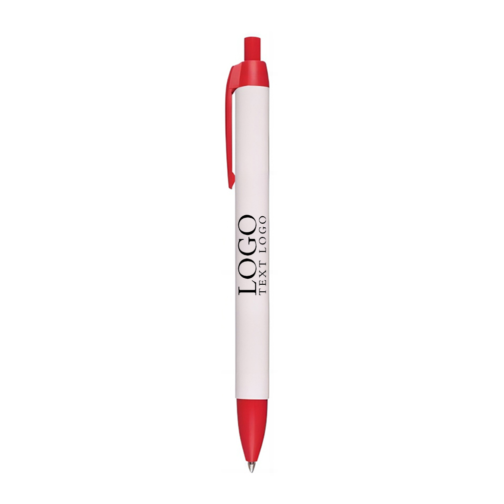 Click Action Company Pen Red with Logo