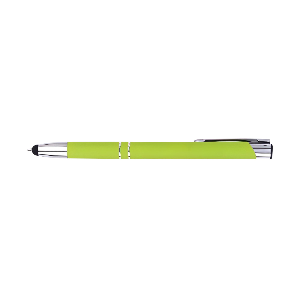 Custom-Soft-Touch-Retractable-Metal-Pen-Green