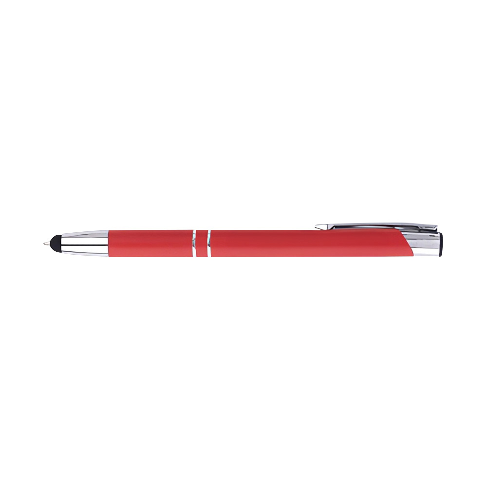 Custom-Soft-Touch-Retractable-Metal-Pen-Red