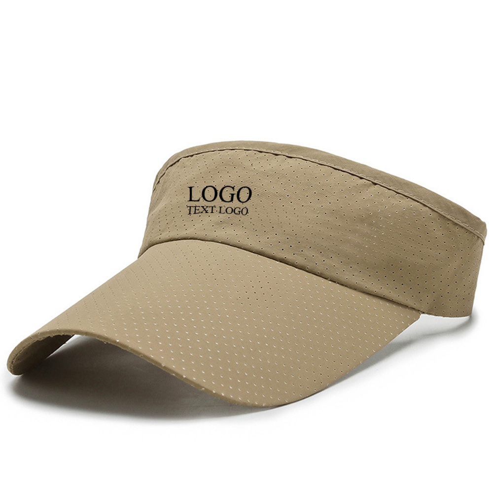 AirFlow Dry Visor Hat Khaki with Logo