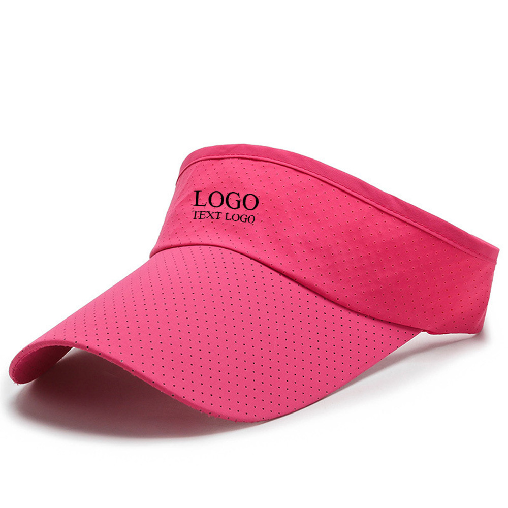 AirFlow Dry Visor Hat Pink with Logo
