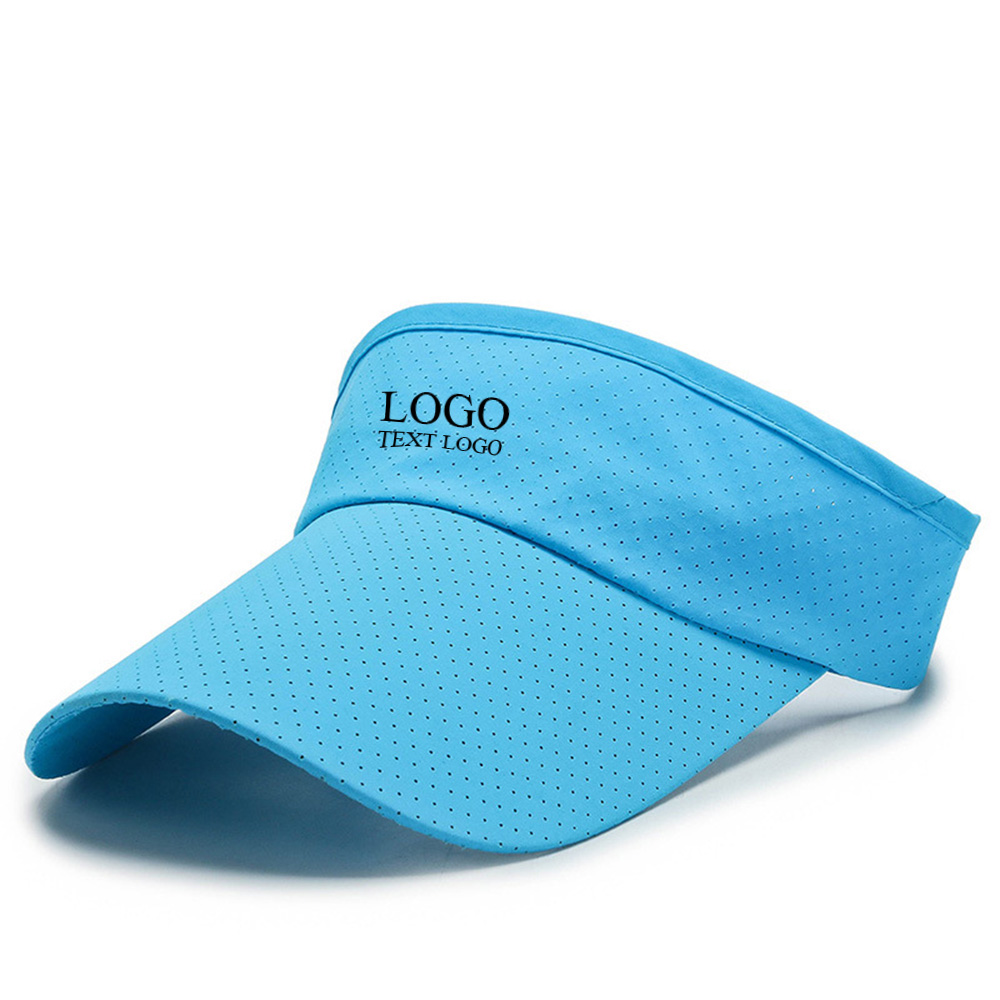 AirFlow Dry Visor Hat Sky Blue with Logo