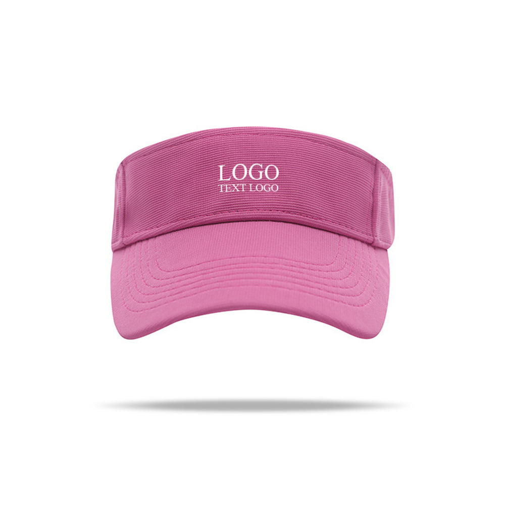 Classic Colorful Visor Hat Pink with Logo