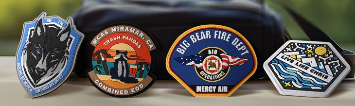 Custom PVC Patches /Velcro [ QTY No Minimum ] GS-JJ ®