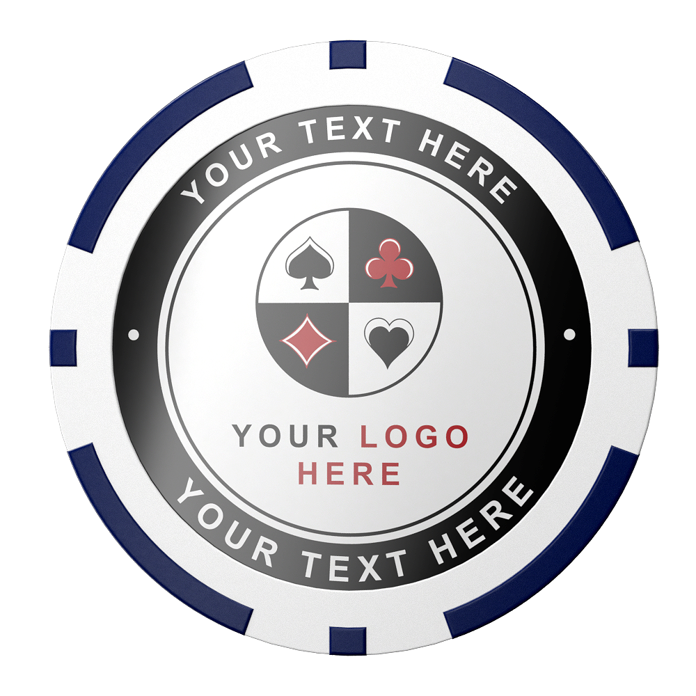 The 8 Stripe Custom Logo Poker Chips