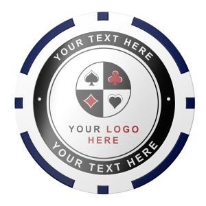 The 8 Stripe Custom Logo Poker Chips
