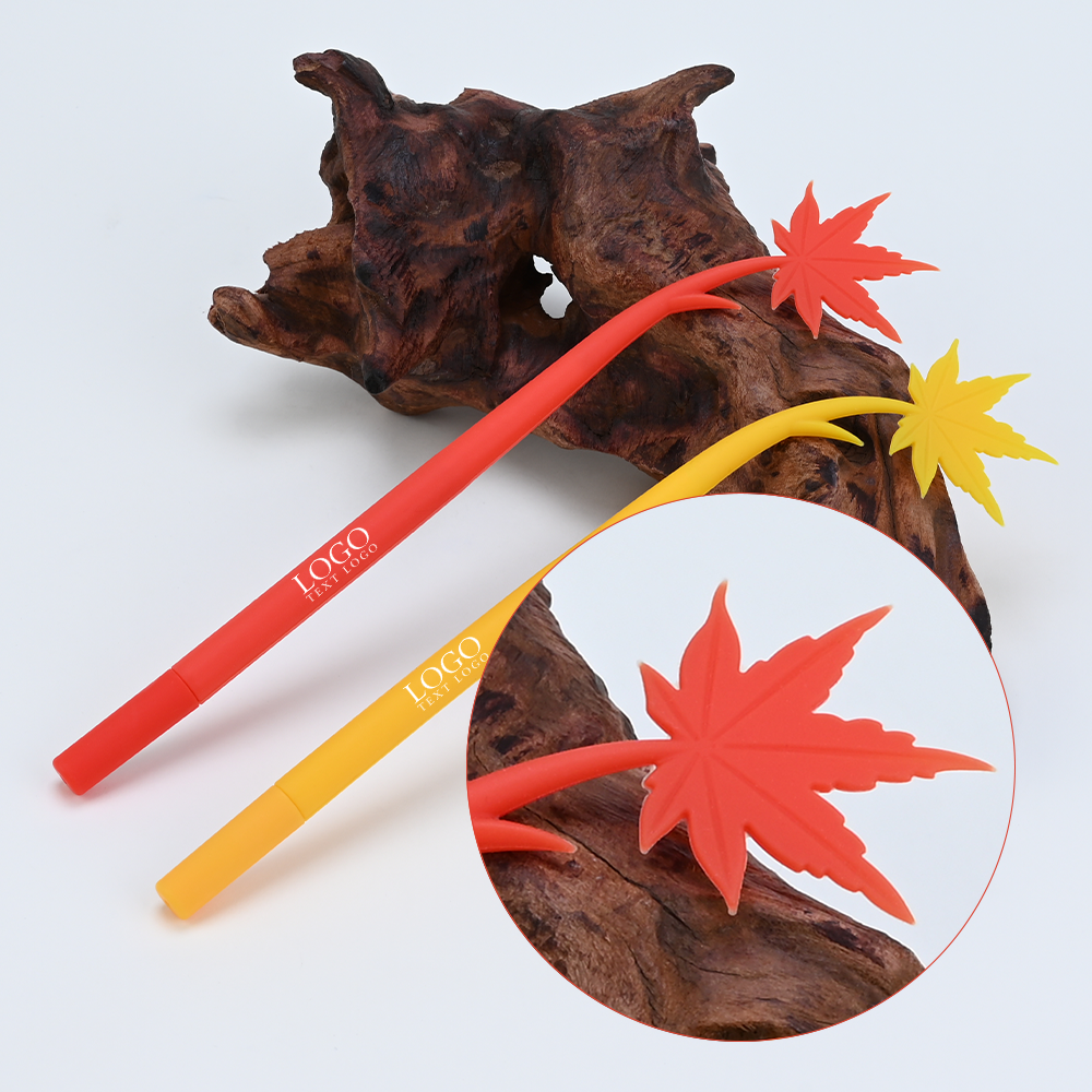 Custom Bright Soft Touch Gel Pen Detail Diagram