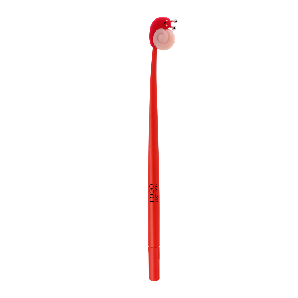 Stylos personnalisés personnalisés avec nom rouge avec logo