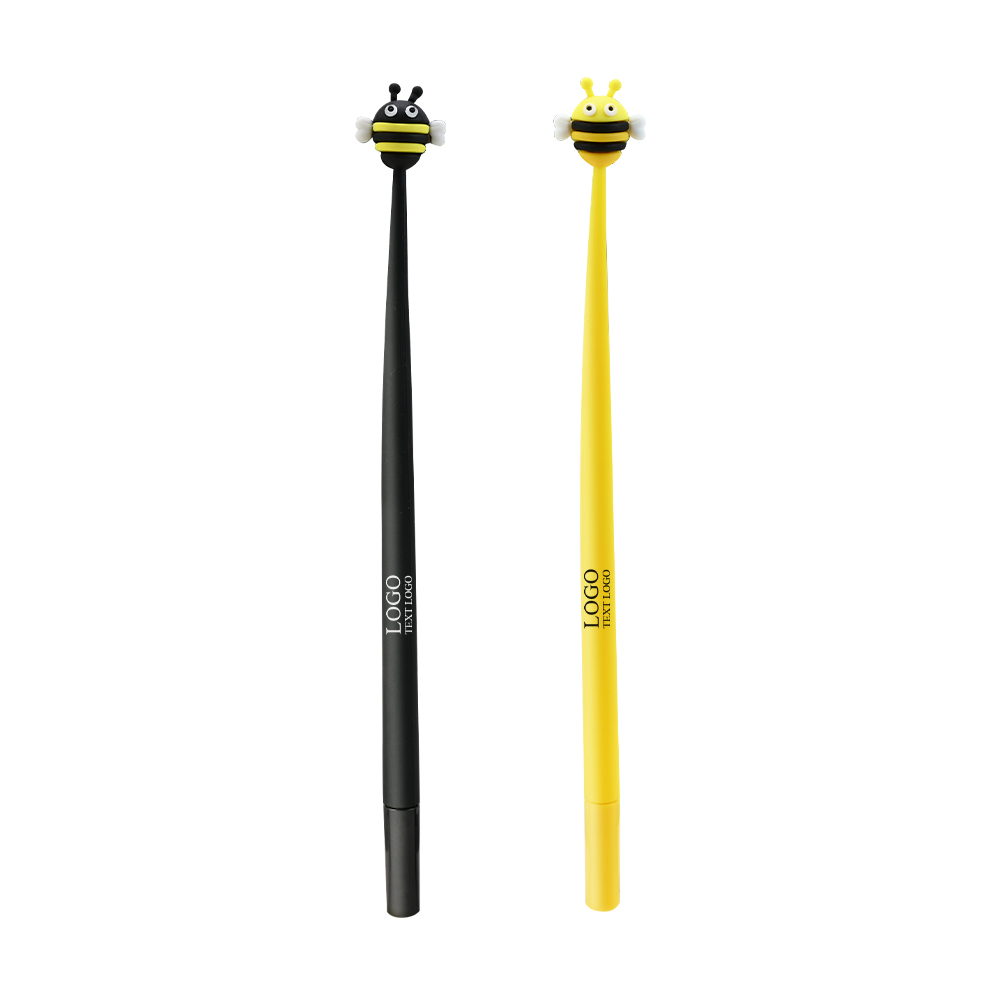 Custom Yellow Pen Barrel with Bee Gel Pen combination chart