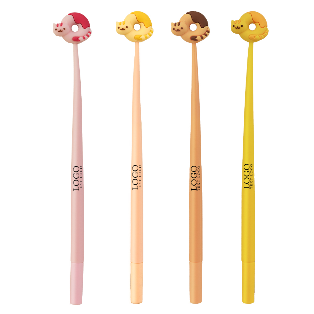 Custom Cat Donut Gel Pen with Name Combination Chart