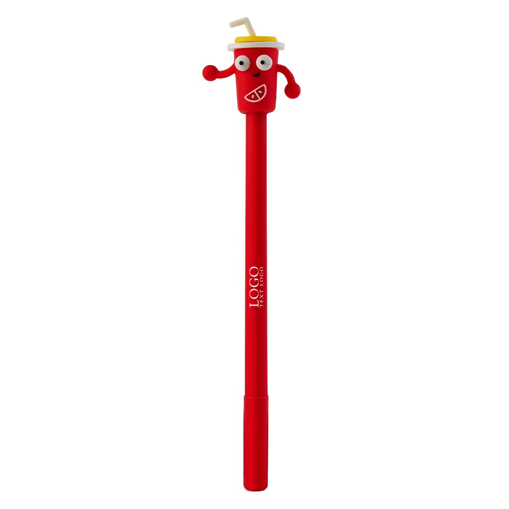 Custom Gel Pens Make a Great Event Favor Red with Logo