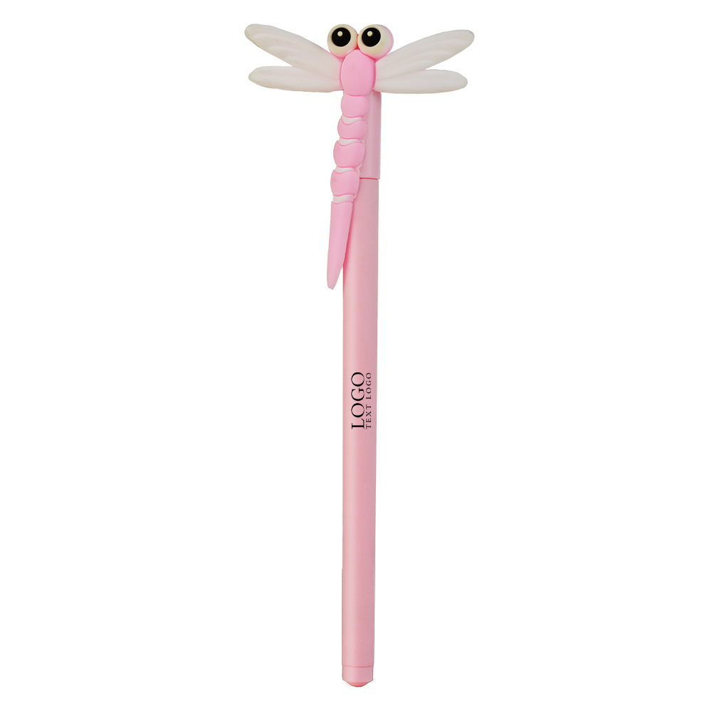 Custom Gel Pens Make an Elegant Gift Pink with Logo