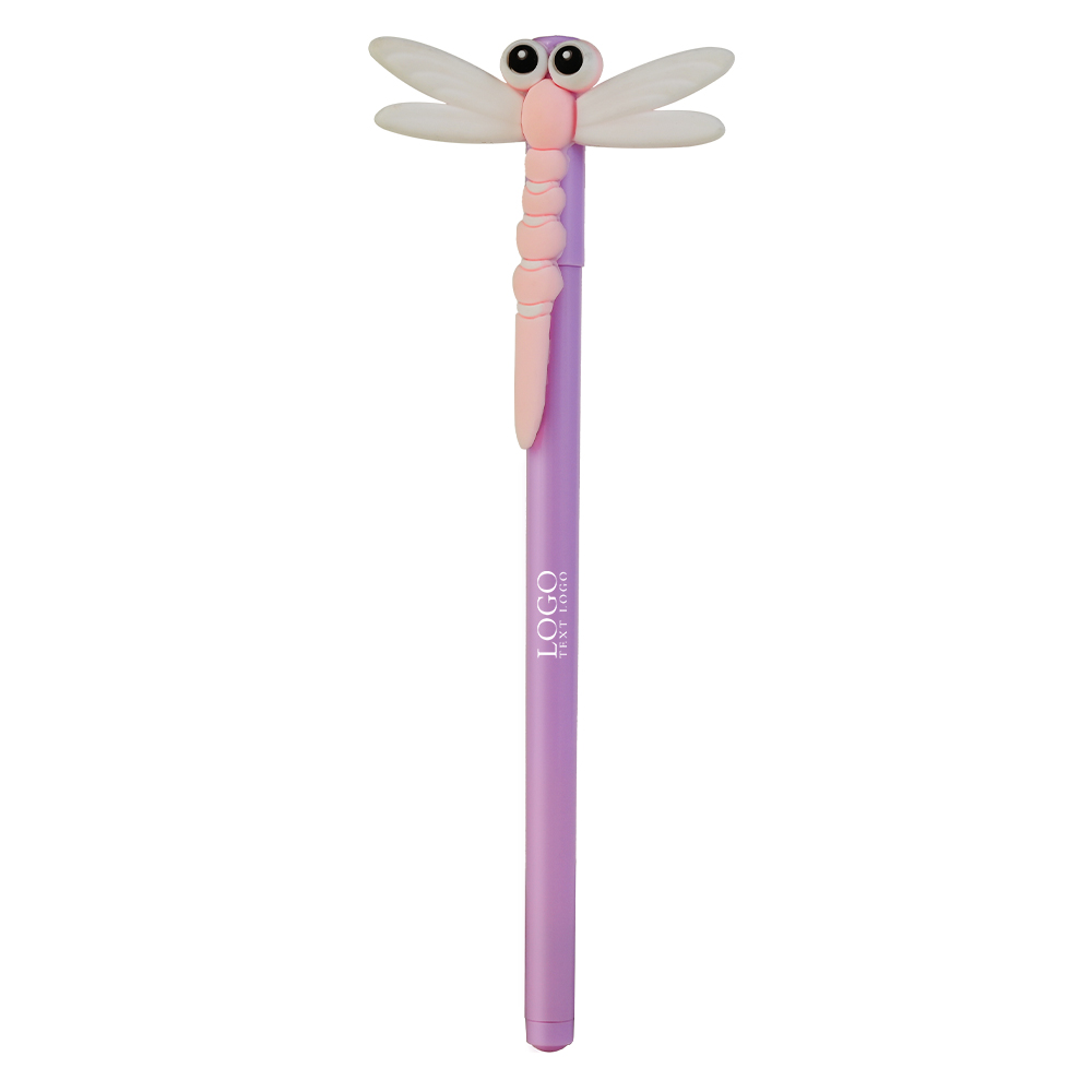 Custom Gel Pens Make an Elegant Gift Purple with Logo