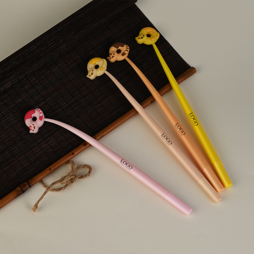 Personalized Custom Cat Donut Gel Pen with Name