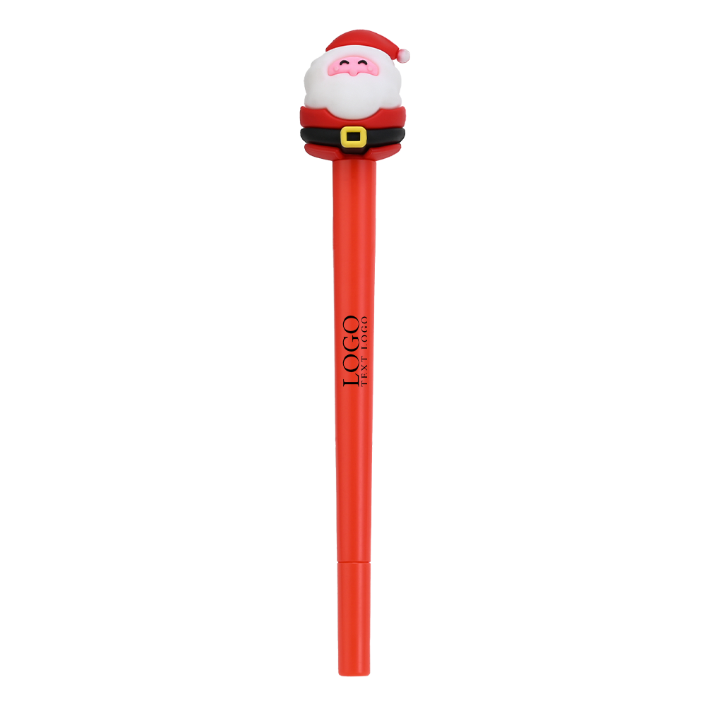 Promotional Christmas Atmosphere Gel Pen Red with logo
