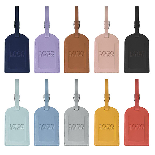 PU Leather Luggage Tags With Logo