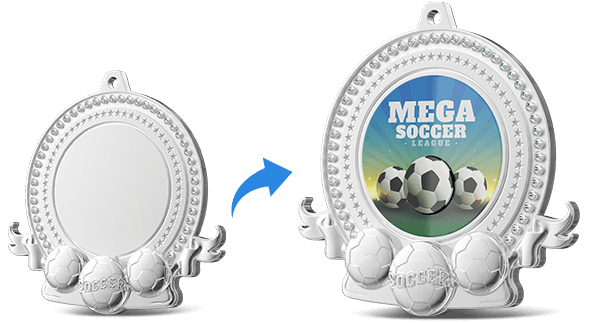 3D Soccer Medal