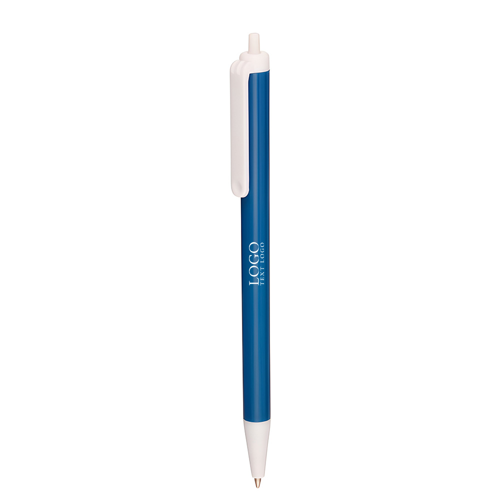 Advantage Retractable Pen Blue With Logo