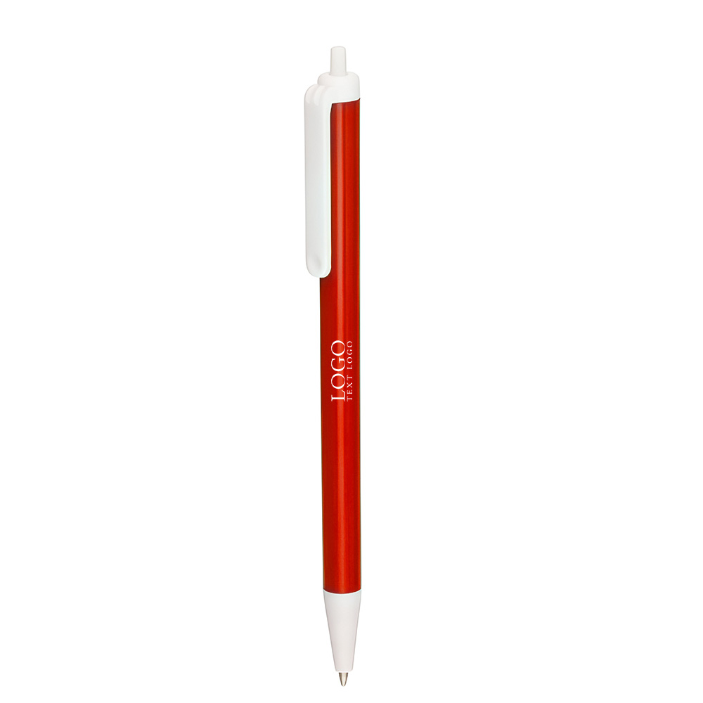 Advantage Retractable Pen Red With Logo