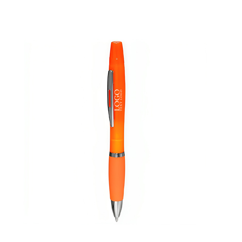 Two in one Highlighter Pen orange With Logo